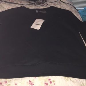 NWT fabletics agon pullover black size l